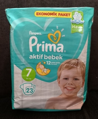 پوشک پریما پمپرز ترک سایز 7 - 23تایی 